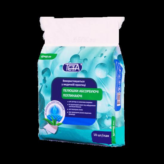 Пелюшки абсорбуючі поглинаючі ТЕТА® 60 х 40см, 10 шт/паков